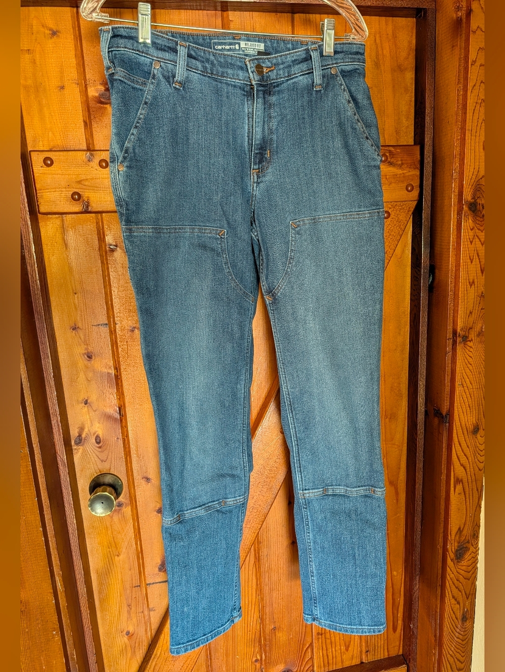 Carhartt Women’s Medium Blue Cargo Work Jeans